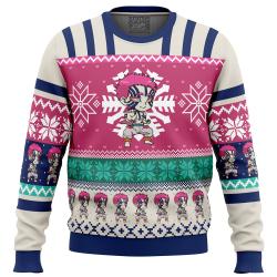 Chibi Christmas Akaza Demon Slayer Ugly Christmas Sweater Perfect And Unique Gifts For Adults Kids On Christmas