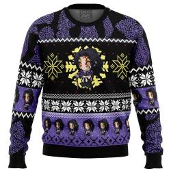 Chibi Christmas Kokushibo Demon Slayer Ugly Christmas Sweater Perfect And Unique Gifts For Adults Kids On Christmas