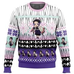 Chibi Christmas Shinobu Kocho Demon Slayer Ugly Christmas Sweater Perfect And Unique Gifts For Adults Kids On Christmas