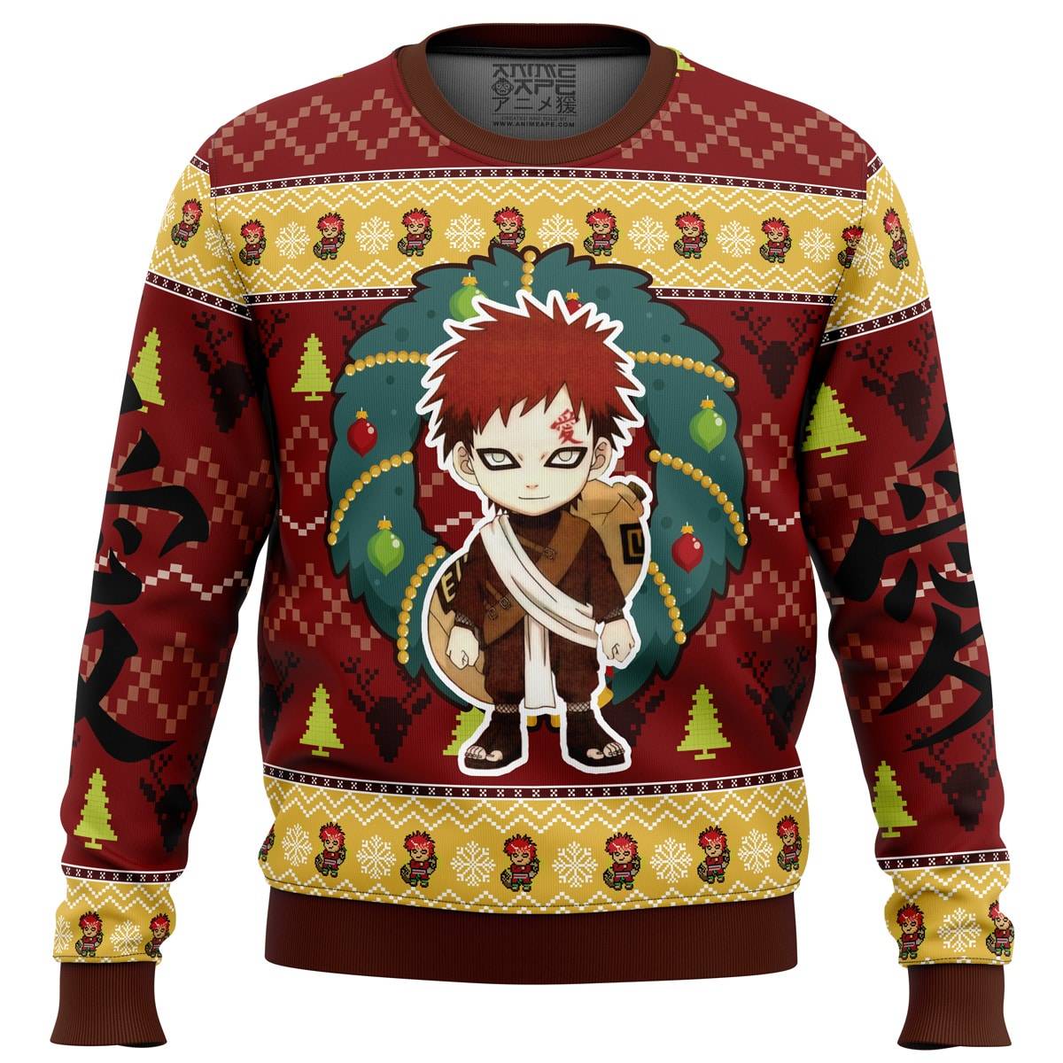Chibi Gaara Naruto Ugly Christmas Sweater Perfect And Unique Gifts For Adults Kids On Christmas
