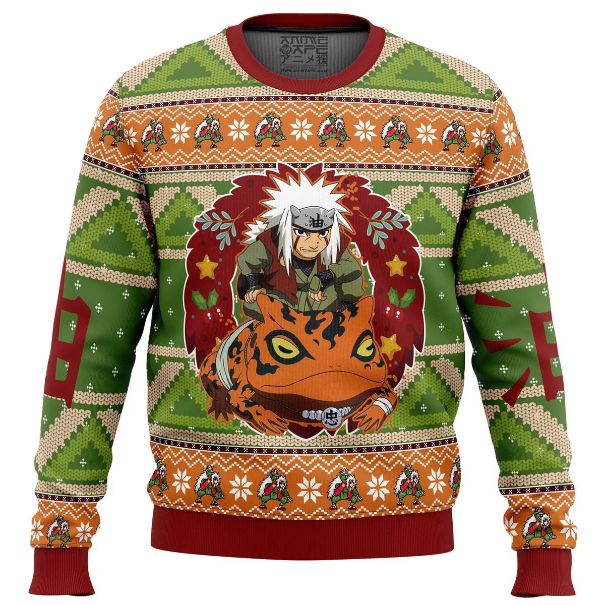 Chibi Jiraiya Naruto Ugly Christmas Sweater Perfect And Unique Gifts For Adults Kids On Christmas