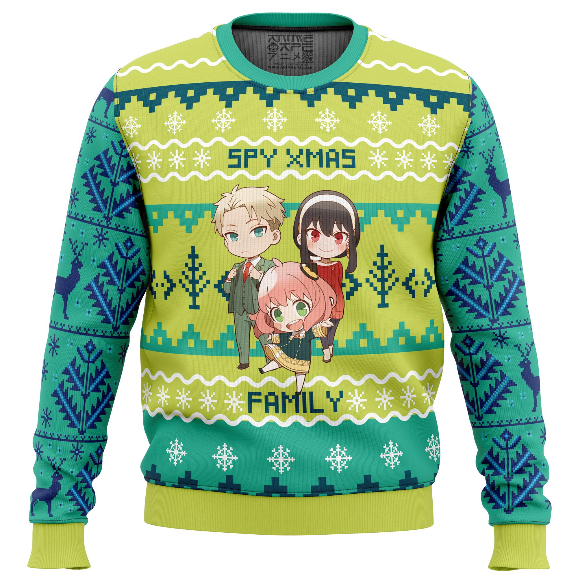 Chibi Spy x Family Ugly Christmas Sweater Perfect And Unique Gifts For Adults Kids On Christmas