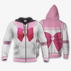 Anime Chibiusa Uniform Costume Hoodie Shirt Sailor Moon Anime Zip Jacket Perfect And Unique Gifts For Otaku On Christmas
