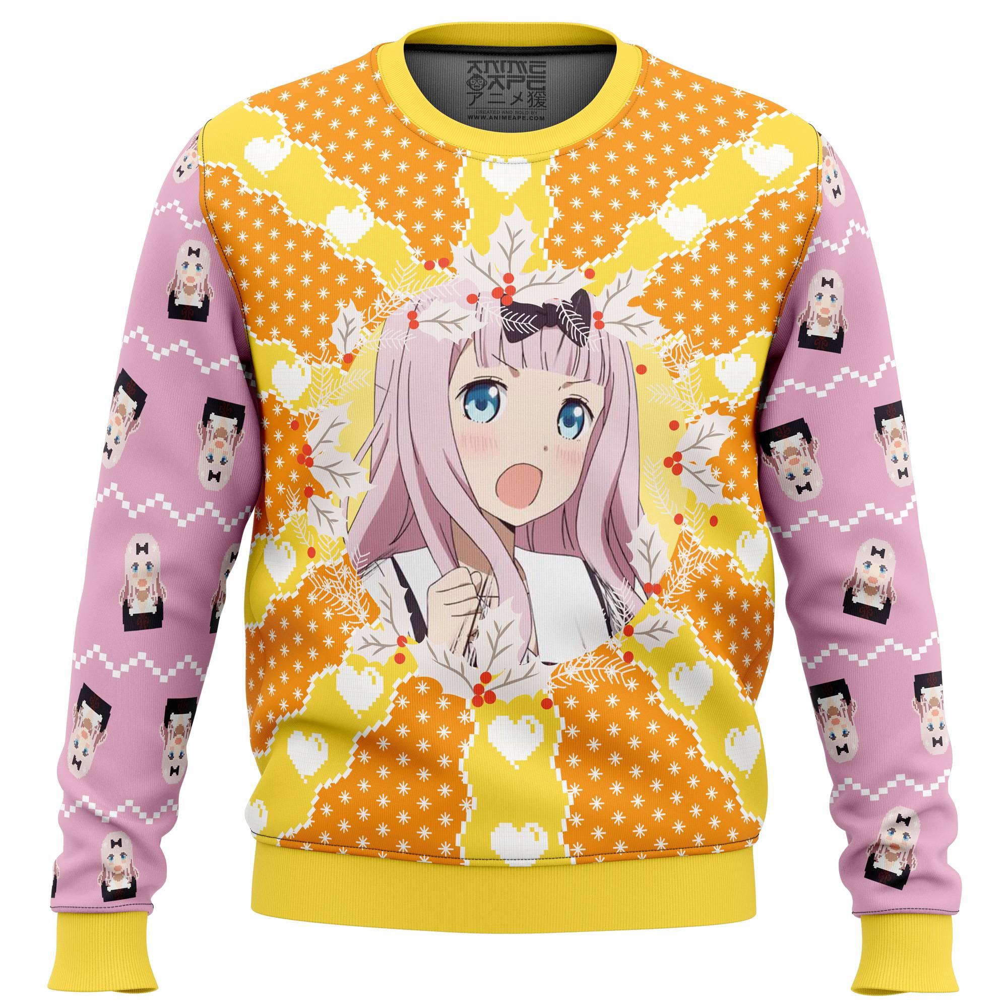 Chika Fujiwara Kaguya-sama Love Is War Ugly Christmas Sweater Perfect And Unique Gifts For Adults Kids On Christmas