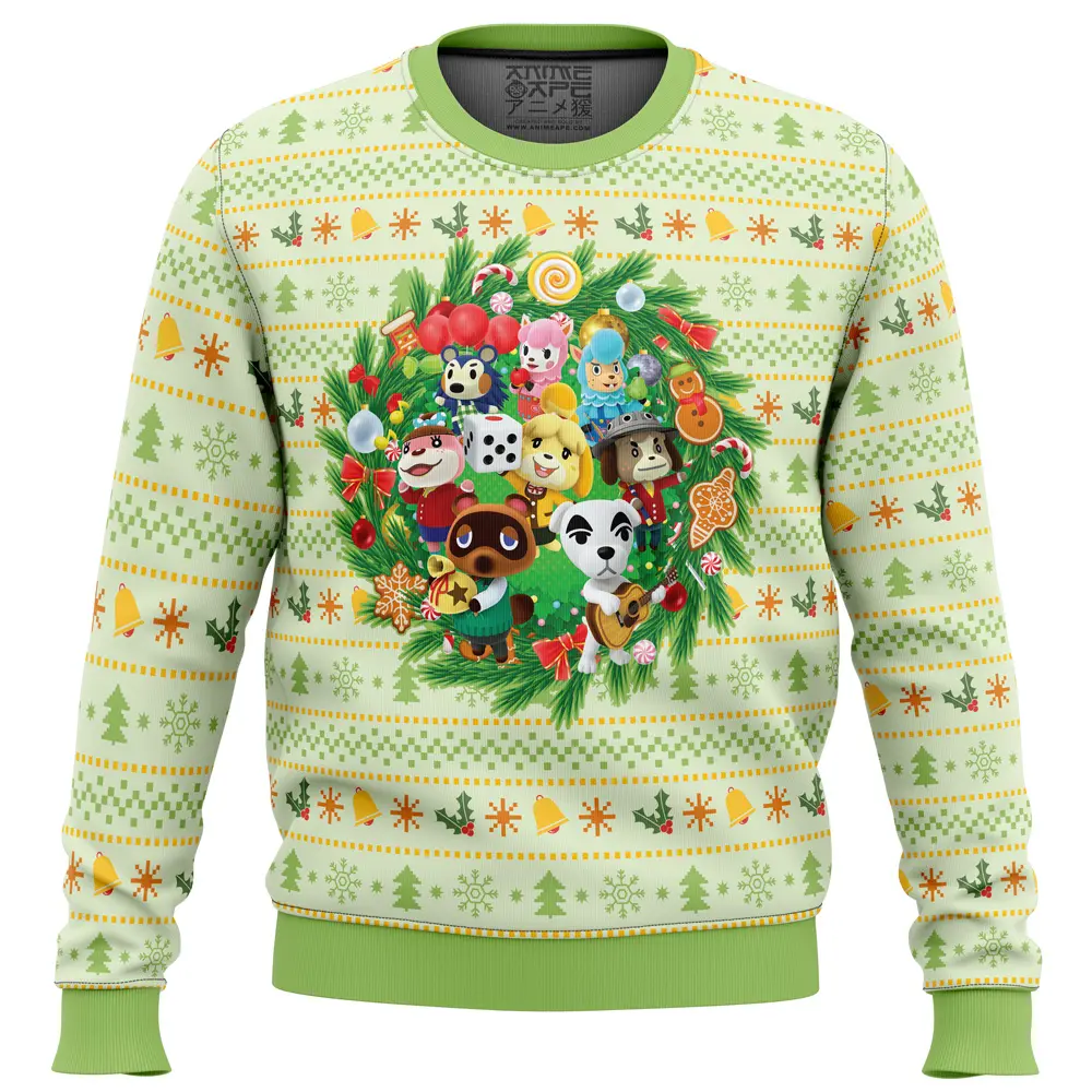 Christmas Animal Festival Animal Crossing Ugly Christmas Sweater Perfect And Unique Gifts For Adults Kids On Christmas