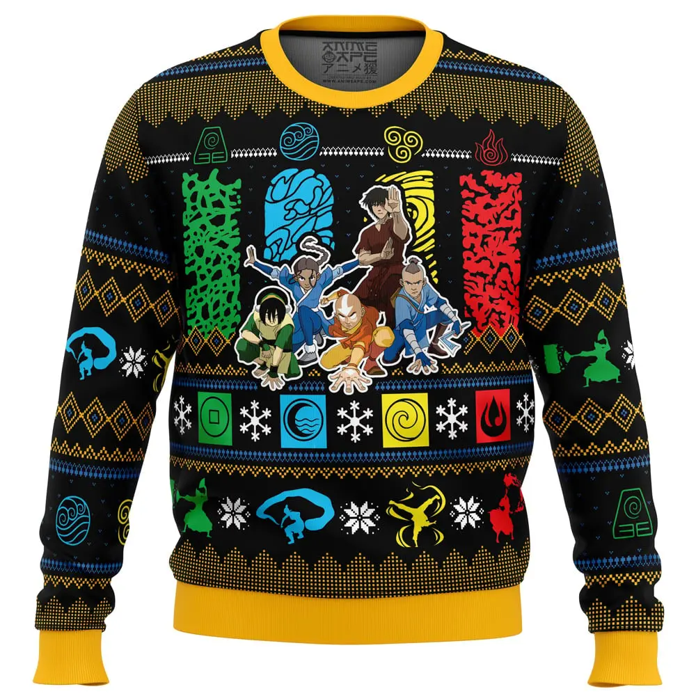 Christmas Avatar Last Airbender Ugly Christmas Sweater Perfect And Unique Gifts For Adults Kids On Christmas