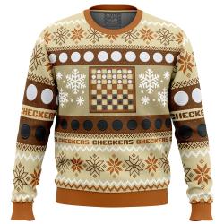 Christmas Checkers Board Games Ugly Christmas Sweater Perfect And Unique Gifts For Adults Kids On Christmas