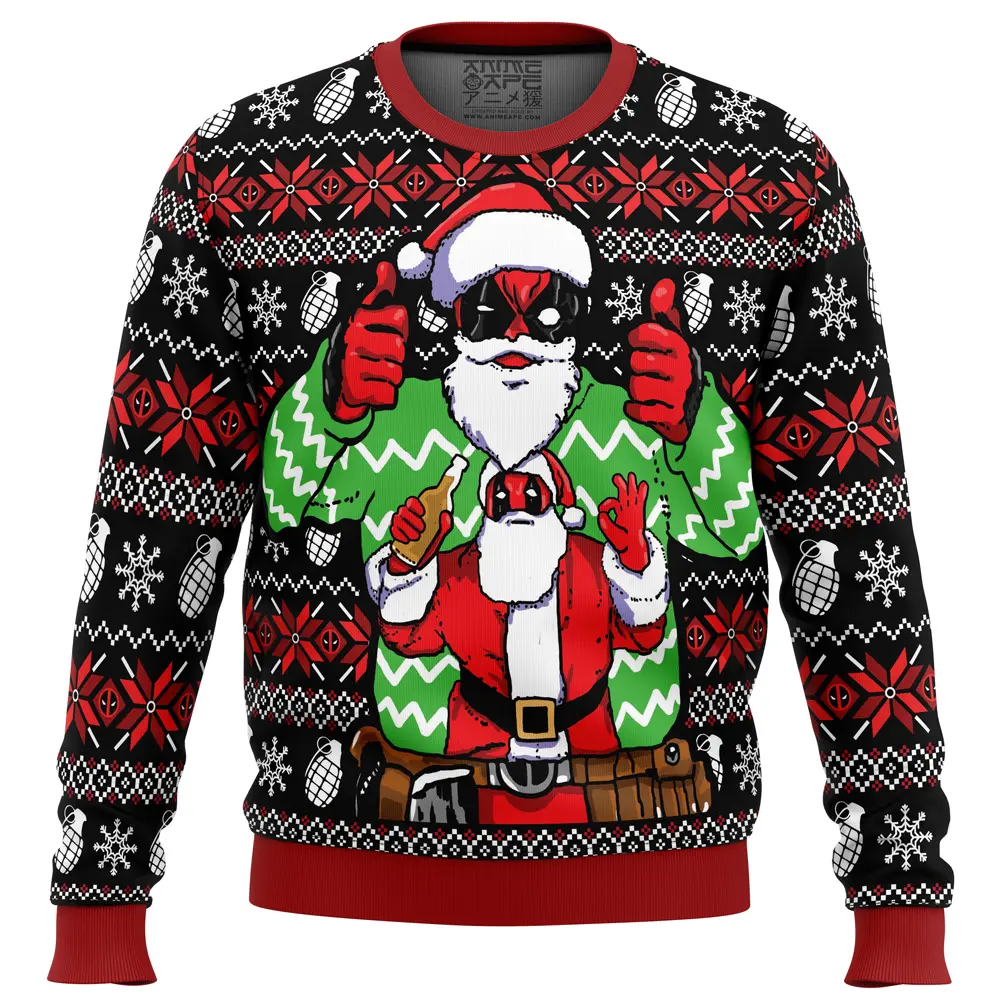 Christmas Deadpool Marvel Ugly Christmas Sweater Perfect And Unique Gifts For Adults Kids On Christmas