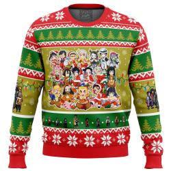 Christmas Demon Slayer Squad Demon Slayer Ugly Christmas Sweater Perfect And Unique Gifts For Adults Kids On Christmas