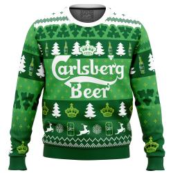 Christmas Drink Carlsberg Beer Ugly Christmas Sweater Perfect And Unique Gifts For Adults Kids On Christmas