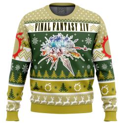 Christmas Fantasy Final Fantasy XIV Ugly Christmas Sweater Perfect And Unique Gifts For Adults Kids On Christmas