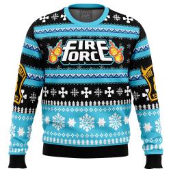 Christmas Flame Fire Force Ugly Christmas Sweater Perfect And Unique Gifts For Adults Kids On Christmas