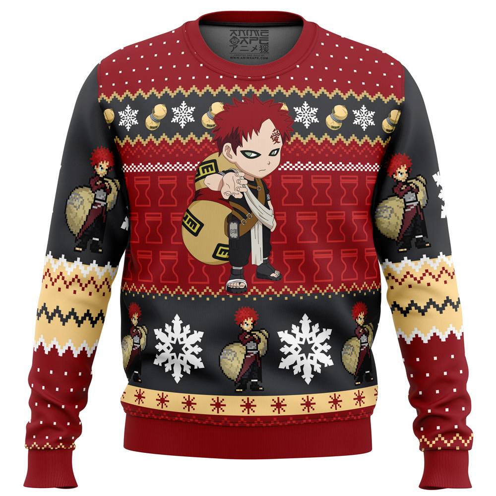 Christmas Gaara Naruto Ugly Christmas Sweater Perfect And Unique Gifts For Adults Kids On Christmas