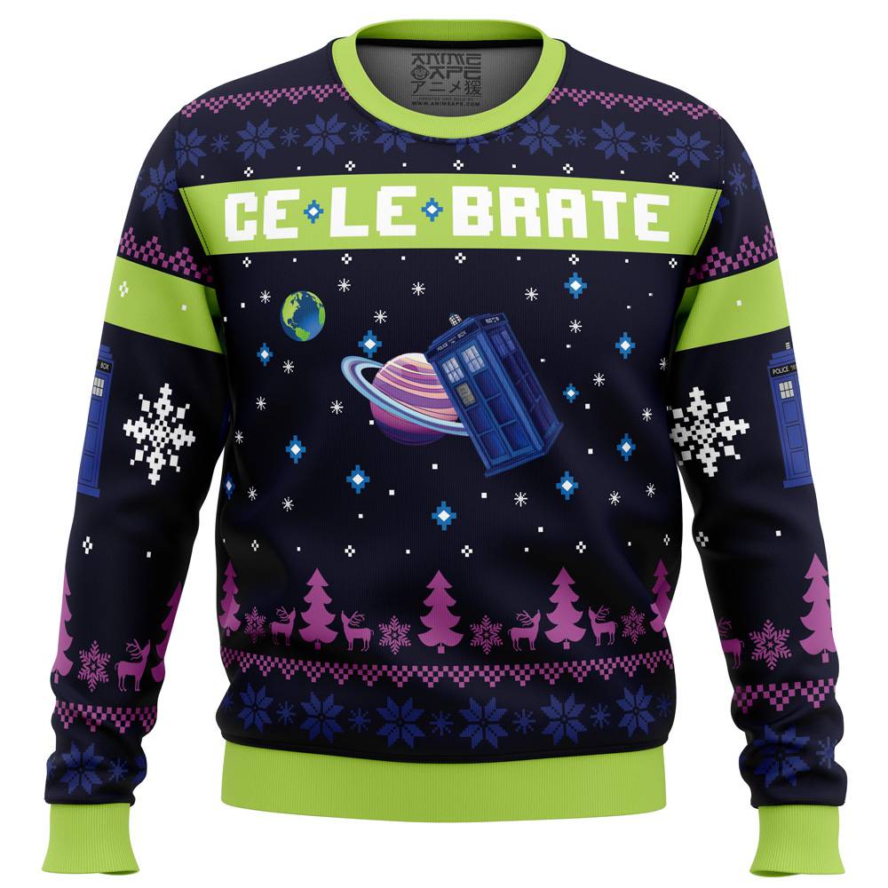 Christmas in Gallifrey Doctor Who Ugly Christmas Sweater Perfect And Unique Gifts For Adults Kids On Christmas