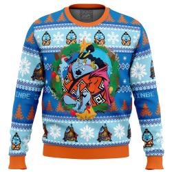Christmas Jinbe One Piece Ugly Christmas Sweater Perfect And Unique Gifts For Adults Kids On Christmas