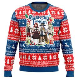 Christmas Joy Mushoku Tensei: Jobless Reincarnation Ugly Christmas Sweater Perfect And Unique Gifts For Adults Kids On Christmas