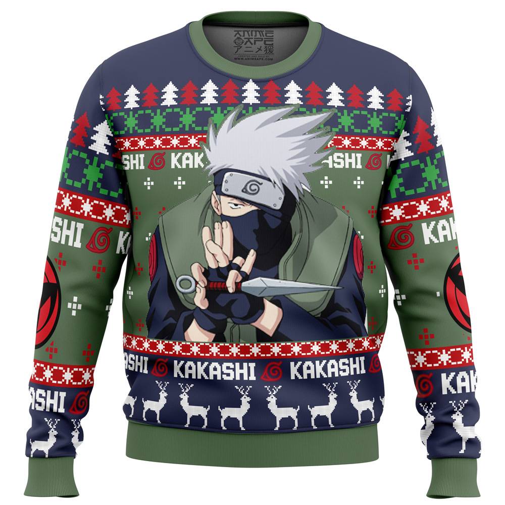 Christmas Kakashi Hatake Naruto Christmas Sweater Perfect And Unique Gifts For Adults Kids On Christmas