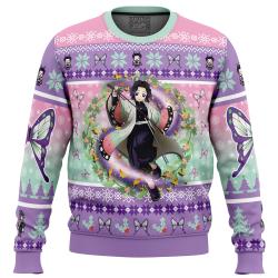 Christmas Kochou Shinobu Demon Slayer Ugly Christmas Sweater Perfect And Unique Gifts For Adults Kids On Christmas