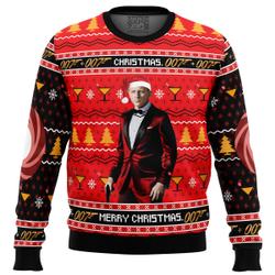 Christmas, Merry Christmas 007 James Bond Ugly Christmas Sweater Perfect And Unique Gifts For Adults Kids On Christmas