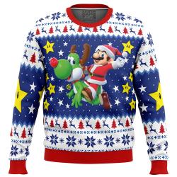 Christmas Odyssey Super Mario Bros. Ugly Christmas Sweater Perfect And Unique Gifts For Adults Kids On Christmas