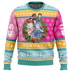 Christmas Spirit Konosuba Ugly Christmas Sweater Perfect And Unique Gifts For Adults Kids On Christmas