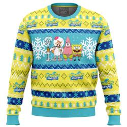 Christmas Spongebob Nickelodeon Ugly Christmas Sweater Perfect And Unique Gifts For Adults Kids On Christmas