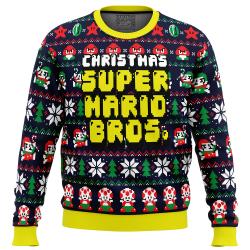 Christmas Super Mario Bros. Ugly Christmas Sweater Perfect And Unique Gifts For Adults Kids On Christmas