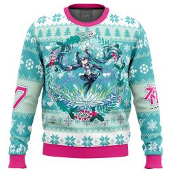 Christmas Symphony Hatsune Miku Ugly Christmas Sweater Perfect And Unique Gifts For Adults Kids On Christmas