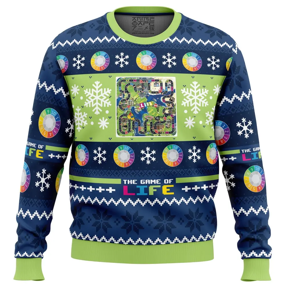 Christmas The Game of Life Board Games Ugly Christmas Sweater Perfect And Unique Gifts For Adults Kids On Christmas