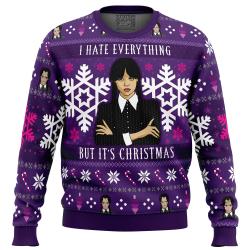 Christmas Wednesday Adams Family Ugly Christmas Sweater Perfect And Unique Gifts For Adults Kids On Christmas