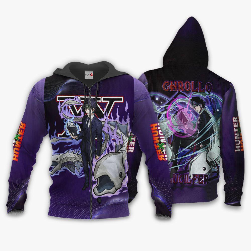 Anime Chrollo Lucilfer Hoodie Custom Anime Hunter x Hunter Perfect And Unique Gifts For Otaku Anime Fans On Christmas