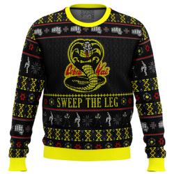 Cobra Kai Sweep The Leg Karate Kid Ugly Christmas Sweater Perfect And Unique Gifts For Adults Kids On Christmas