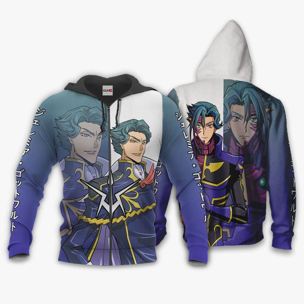 Anime Gottwald Jeremiah Hoodie Custom Code Geass Anime Perfect And Unique Gifts For Otaku Anime Fans On Christmas