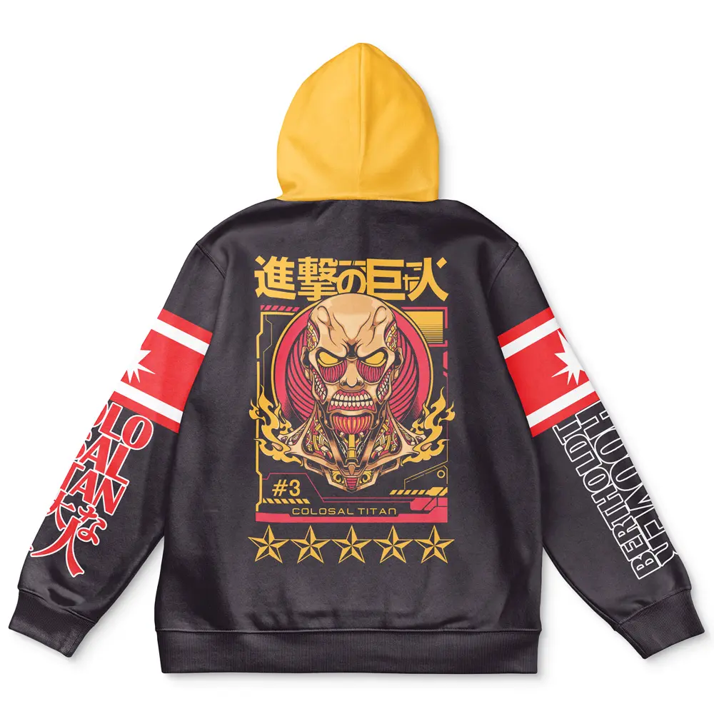 Anime Colossal Titan Attack on Titan Streetwear Hoodie Perfect And Unique Gifts For Otaku Anime Fans On Christmas