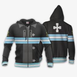 Anime Company 5 Fire Force Uniform Costume Hoodie Shirt Anime Zip Jacket Perfect And Unique Gifts For Otaku On Christmas