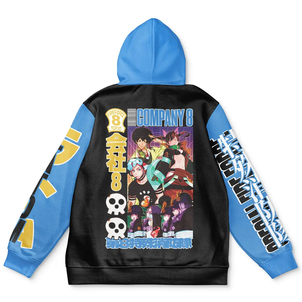 Anime Company 8 Fire Force Streetwear Hoodie Perfect And Unique Gifts For Otaku Anime Fans On Christmas