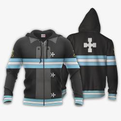Anime Company 8 Fire Force Uniform Costume Hoodie Shirt Anime Zip Jacket Perfect And Unique Gifts For Otaku On Christmas