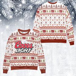 Coors Light Beer LoverUgly Christmas Sweater Gift Perfect And Unique Gifts For Adults Kids On Christmas