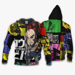 Anime Black Jet Hoodie Custom Cowboy Bebop Anime Perfect And Unique Gifts For Otaku Anime Fans On Christmas