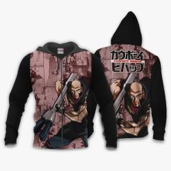 Anime Cowboy Bebop Jet Black Hoodie Custom Anime Manga Style Perfect And Unique Gifts For Otaku Anime Fans On Christmas