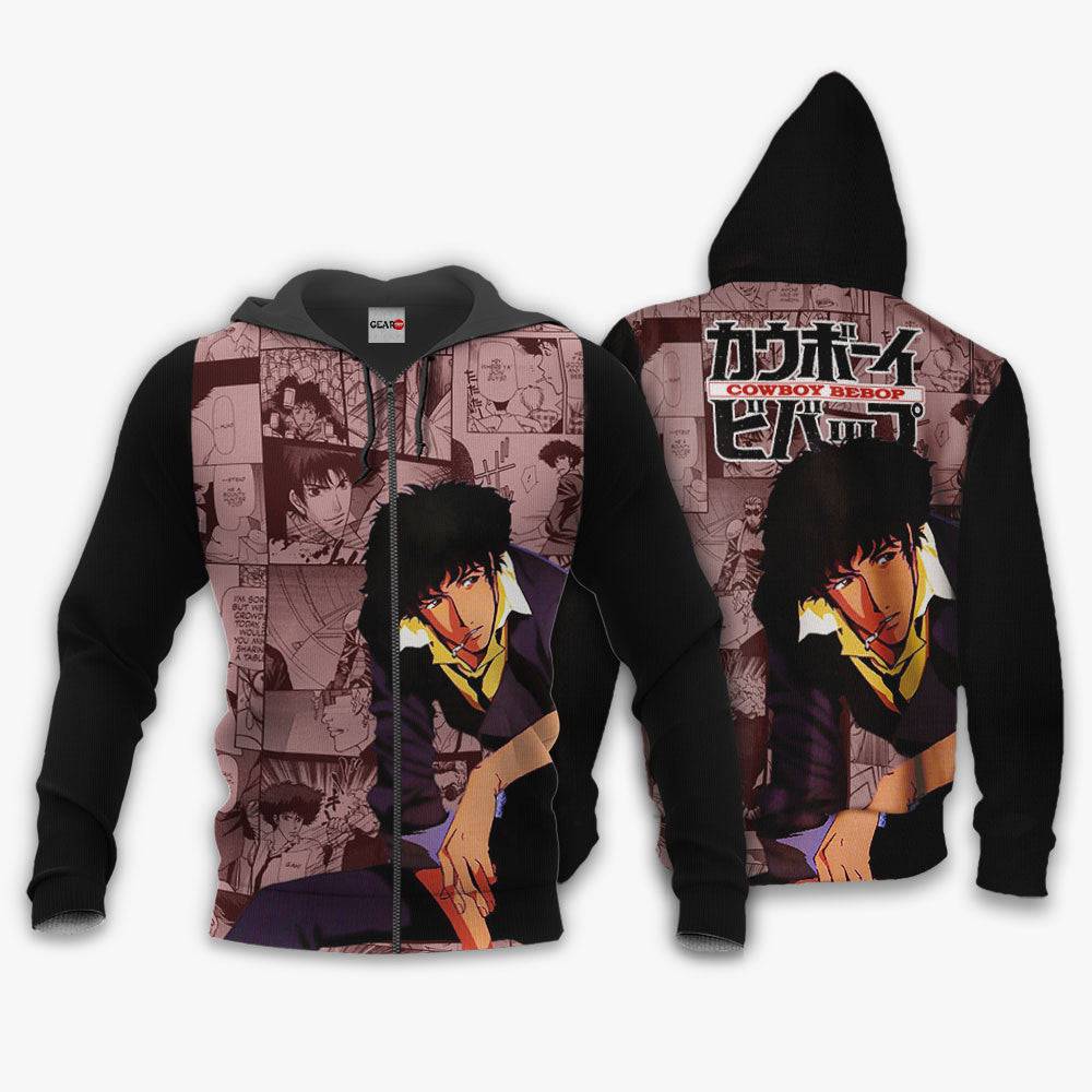 Anime Cowboy Bebop Spike Spiegel Hoodie Custom Anime Manga Style Perfect And Unique Gifts For Otaku Anime Fans On Christmas