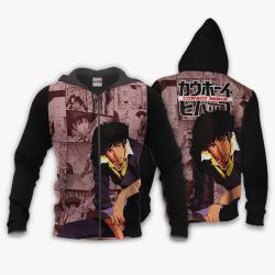 Anime Cowboy Bebop Spike Spiegel Hoodie Custom Anime Manga Style Perfect And Unique Gifts For Otaku Anime Fans On Christmas
