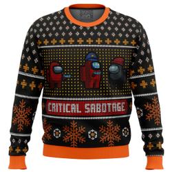 Critical Sabotage Among Us Ugly Christmas Sweater Perfect And Unique Gifts For Adults Kids On Christmas