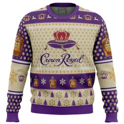 Crown Royal Whiskey Ugly Christmas Sweater Perfect And Unique Gifts For Adults Kids On Christmas
