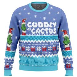 Cuddly as a Cactus Grinch Ugly Christmas Sweater Perfect And Unique Gifts For Adults Kids On Christmas