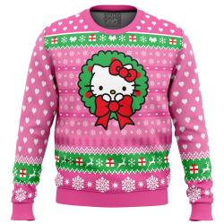 Cute Christmas Hello Kitty Ugly Christmas Sweater Perfect And Unique Gifts For Adults Kids On Christmas