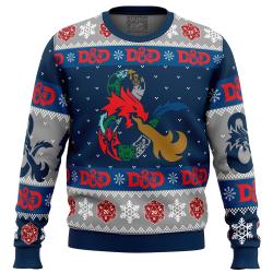 D-20 Dungeons & Dragons Ugly Christmas Sweater Perfect And Unique Gifts For Adults Kids On Christmas
