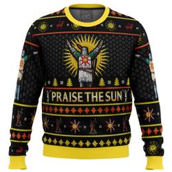 Dark Souls Praise the Sun Ugly Christmas Sweater Perfect And Unique Gifts For Adults Kids On Christmas