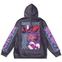 Anime Dark Type Pokemon Streetwear Hoodie Perfect And Unique Gifts For Otaku Anime Fans On Christmas