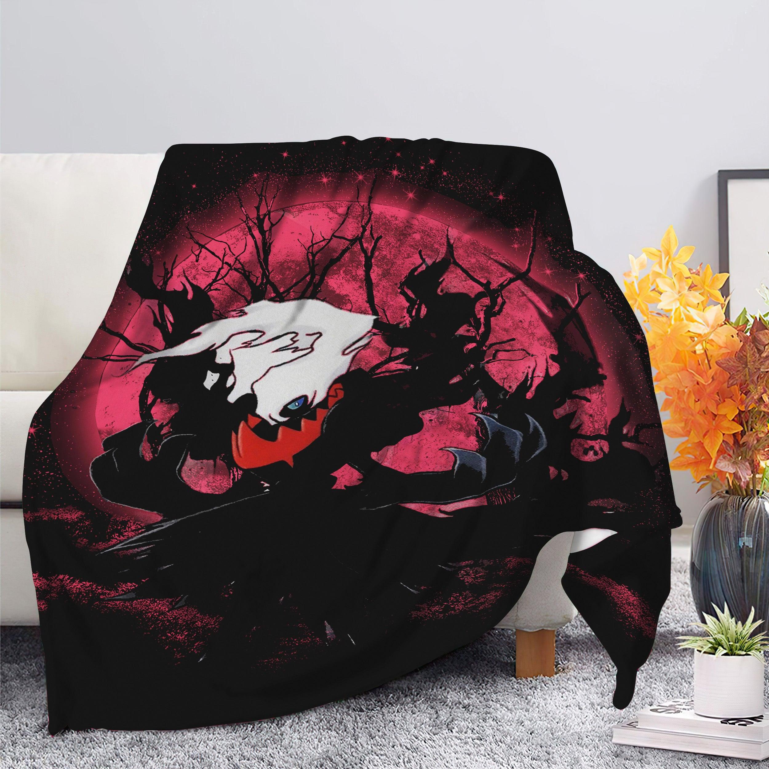 Anime Darkrai Moonlight Premium Fleece Sherpa Blanket Perfect And Unique Gifts For Family On Christmas